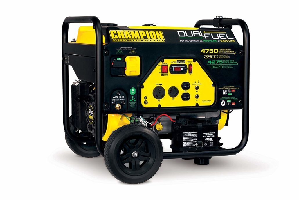 Champion 3800-Watt Dual Fuel RV Ready Portable Generator